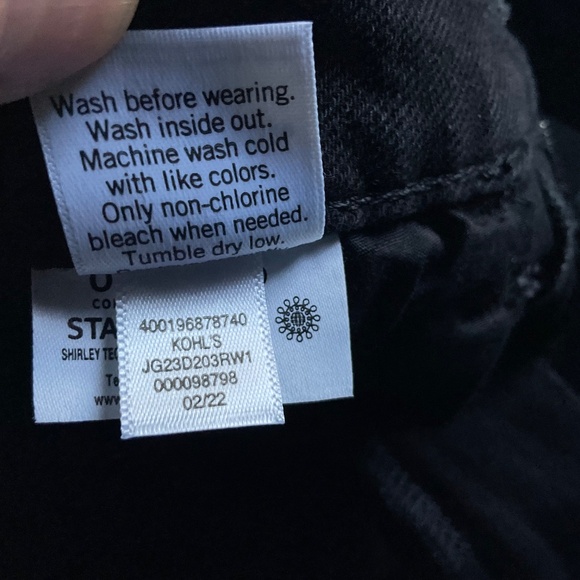 SO Jeans High-Rise Stretch Straight Juniors Size 5 Black Checkers Pattern - Picture 10 of 14